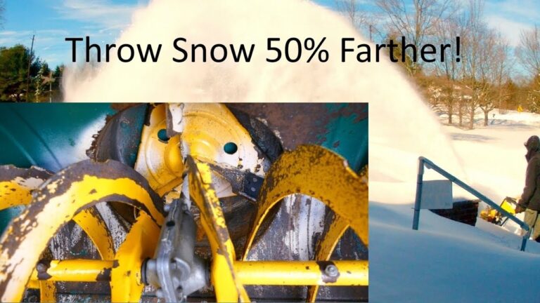 How to Make My Snowblower Throw Snow Farther